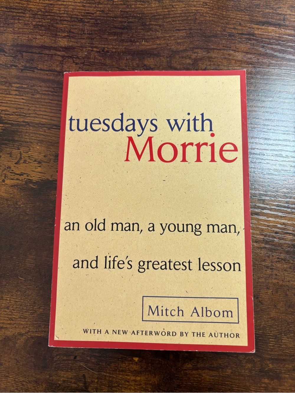 Tuesdays with Morrie